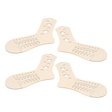 4Stk Verstellbare Holz Sockenformer Für Stricksocken
