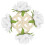 4Pcs White Artificial Rose Napkin Rings Wedding Dining Table Decor 1