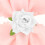 4Pcs White Artificial Rose Napkin Rings Wedding Dining Table Decor 3