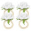 4Pcs White Artificial Rose Napkin Rings Wedding Dining Table Decor 9