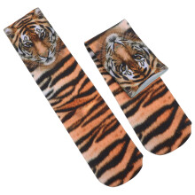 1 Paar 3D- Tiger-Muster Festival Unisex Strümpfe