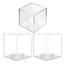 3Stk Transparente Baseball Präsentationsbox Mit
