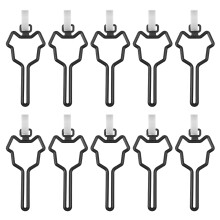 10Pièces Porte- Noir Polyéthylène Pour Promenade