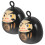 2Pcs Black Copper Bell Pendants for Party DIY Keychain Decor 5