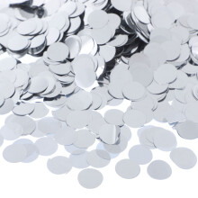 1Set Silver Aluminium Foil Round Confetti for Party Table Decoration
