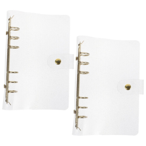 2Stk Klarer Notebook Binder Wiederverwendbare Hülle 2