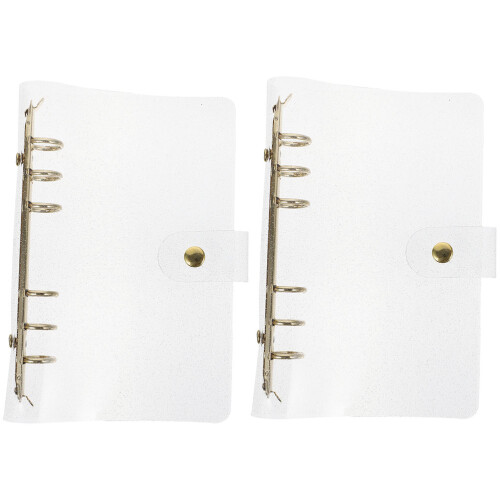 2Stk Klarer Notebook Binder Wiederverwendbare Hülle 1