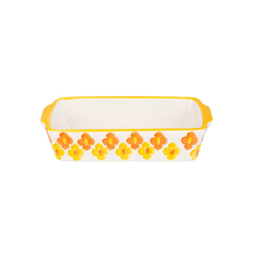Ceramic Baking Dish Rectangular Lasagna Pan With Handle Bakeware Oven Safe Color D
