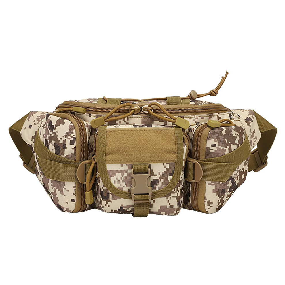 Men's Waist Bag Adjustable Daily Use One Size Large Coffee Outdoor Travel Fishing Cycling Shoulder Bag-image-OPC-PKZJ9HV-NEW