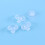 1 Box Transparent Earring Backs Clutch Locking With Pad For Studs 7