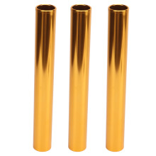 3 Pack Aluminum Track Batons for Relay Races Athletic Sports Gold Color