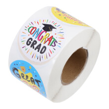 1Rol Kleurrijke Afstudeerstickers Voor Cadeau- En Zakdecoratie