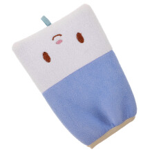 Baby Bad Handschuh Waschlappen Doppelseitig Himmelblau