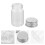 50Stk 20Ml Transparente Glasfläschchen Mit Deckeln Für 4