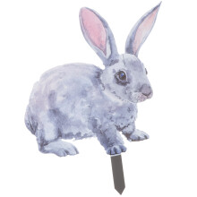 Multi-Color Easter Bunny Lawn Decor Acrylic Yard Sign for Garden