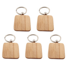 5St Sleutelhanger Met Khaki Bamboe, Handgemaakt En Duurzaam