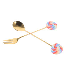 1 Set Löffel Mit Süßer Lutscherform Für Dessert Und Topping