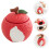 lychee-shaped sealed ceramic tea jar with lid for kitchen storage 5