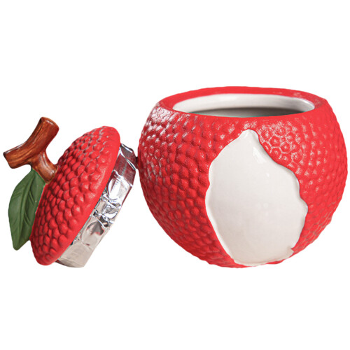 lychee-shaped sealed ceramic tea jar with lid for kitchen storage 1
