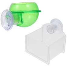 2Stk Reptilien Wasserspender Haustier Trinkbrunnen Futter Schale