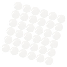 60Stk Runde Getränke Anhänger Transparent