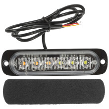 18 W 12-24 V 6 Strobe Licht 18 Modi Ultraflach Für Lkw Motorräder