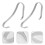 2Stück -Display- , Absatzschuh-Halter (Silber) 11