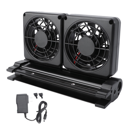 2 Fan Mini Wärmeableitung Und Kühlventilator Für Aquarium