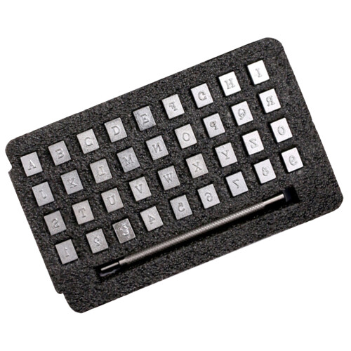 36St Carbon Letters Nummer Stempel Leer Met Doos