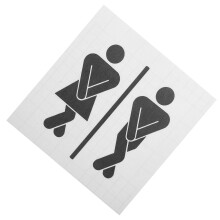 Pvc Toiletten Schild Damen Herren, Langlebig, Einfach Installieren