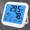 Digitaler Touchscreen Hygrometer Innenraum Weiß 9