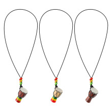 3 Teile Djembe-Trommel Anhänger Afrikanische Perkussion