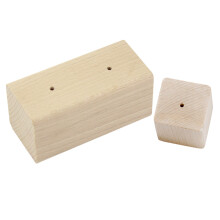 Baking Flower Display Bases Holzfarbe 2 Stk 1,45x1,45x1,45 Zoll