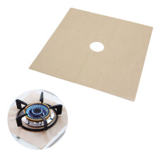 4Stk Universal Hochleistungs-Ofenunterlegfolien Für Gasherd (Beige)
