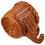 Brown Plastic Elephant Woven Snack Basket for Home and Kitchen 6