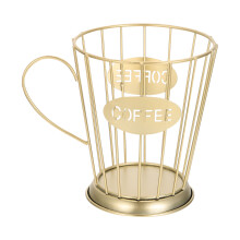 Goldenes Eisen Kaffee Kapselbehälter, Praktischer Aufbewahrer