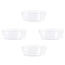 4Stk Transparente Aufbewahrungstabletts Für Und Snacks