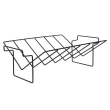 V-Förmiger Grillrost Schwarz Für Bbq Outdoor Grill & Campfire
