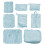 8Stk Reiseverstaumappe Set, Kleidung Sortierbeutel, 4