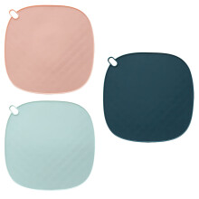 1 Set 3 Silikon Hitzebeständige Untersetzer Sortierte Farben