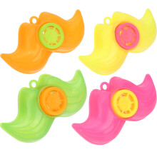 50Stk Novel Kinder Pfeife Spielzeug, Cartoon Bart Form, Party Favors