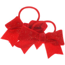 Ein Paar Bowknot Haargummi Schleifen Für