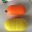 Oval Pillendose Mit 6 Fächern Für Medikamente Hellgelb 6