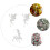 3Pcs White Xmas Tree Pendants Durable Plastic Hanging Christmas Decor 2