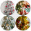 3Pcs White Xmas Tree Pendants Durable Plastic Hanging Christmas Decor 9