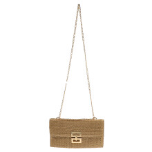 Imitation Straw Clutch Handtasche Für Frauen Sommer Strand Mit Kette