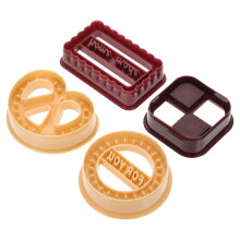 2 Sets Plätzchen Kunststoff Ausstecher Für Marzipan