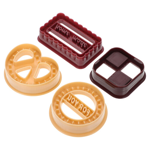 2 Sets Plätzchen Kunststoff Ausstecher Für Marzipan