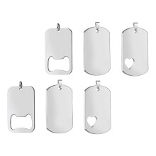 6Stk Leere Prägetags Metalltags Selber Machen Haustier ID Unfertige