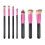 7Teiliges Make-up- -Set Mit Holzgriff Und Nylonborsten 7